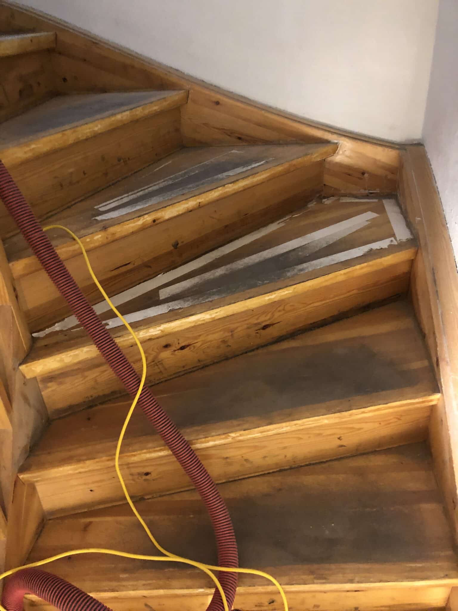 Klargøring af trappe